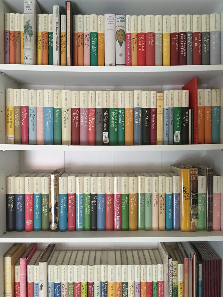 Photo by Danny van Read. Pictured: his Wodehouse collection.
